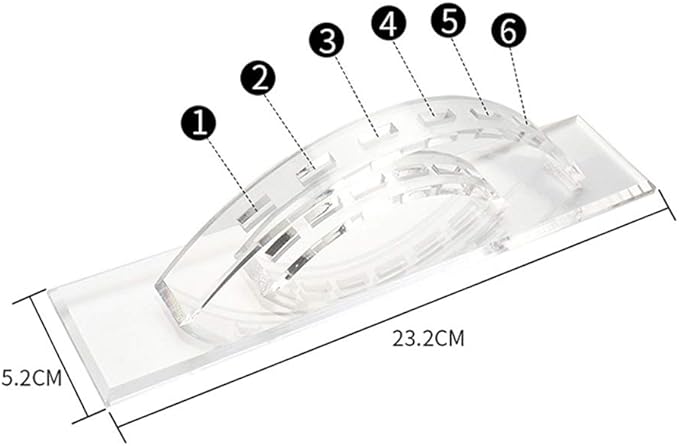 esowemsn 1PC 6 Holes Acrylic Tweezers Stand Holder Eyelash Extension Storage Rack Eyelash Tweezer Collecting Displaying Shelf Eyelashes Extension Supplies Accessories