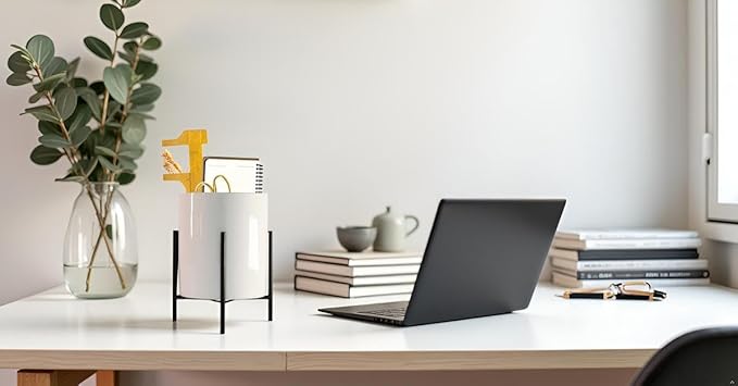 Desk Organizer,Large Capacity Black Pencil Container,Office Supplies Organizer for Students, Home, Workspace