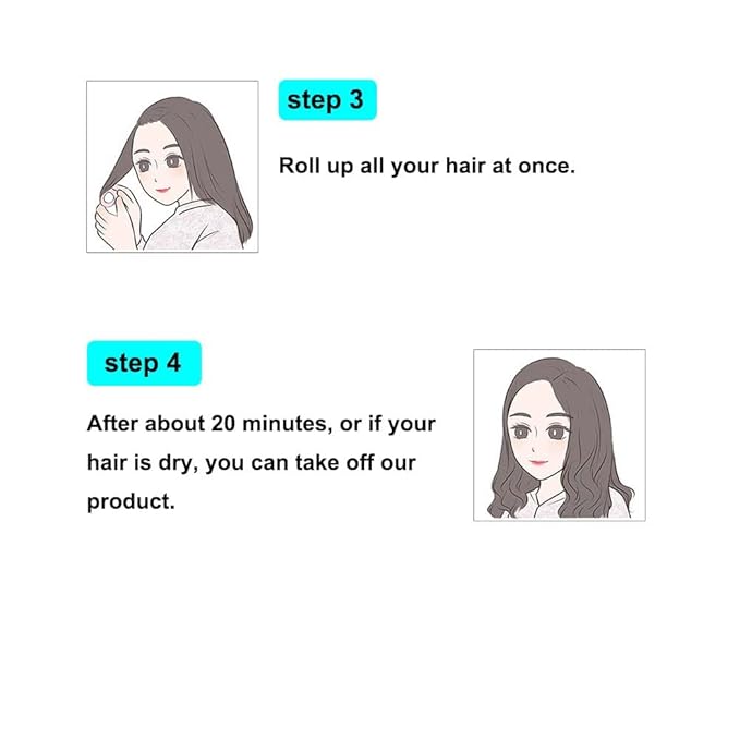 ADMIRING 12PCS Flexi Rod Hair Roller For Medium Short Hair, Heatless Roller Hair Curler For Bangs, Aquamarine blue