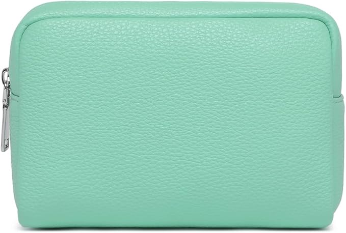 Makeup Bag Large Capacity Women's Classic Black Wash Bag Adjustable Partition Wash Brush and Cosmetic Carrying Bag (Light green)