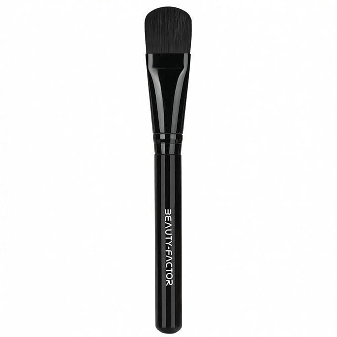 Facial Mask Application Tool for Even Coverage, Face Mask Brush Applicator Tools | Soft Hair | Facial Tool | Easy to Clean | All Skin Types for Mixed Clay Mask, Mud, DIY Gels, Charcoal（Black)
