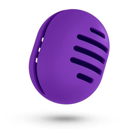 Makeup Sponge Holder,Double-sided Breathable Silicone Beauty Blender Holder for Travel,Shatterproof Make Up Sponge Travel Case for All Sponges Easy to Carry,Purple