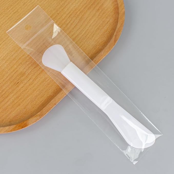 6 Pack Cosmetic Spatulas, Soft Silicone Spoon Scooper Extractor Tool for DIY Facial Mask Stick, Face Cream, Serum, Mud, Crafts, Makeup Applicator Brush for Mixing, Skincare, Sampling, Waxing