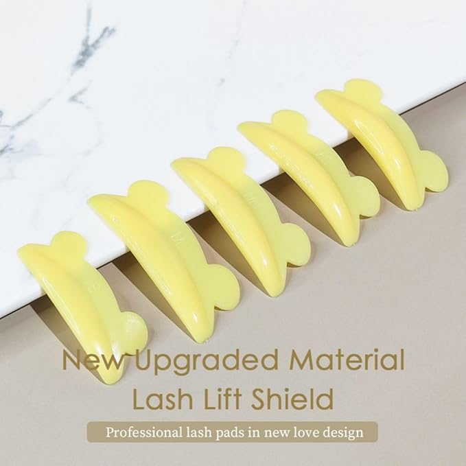 Libeauty Lash Lift Pads - Reusable Silicon Eyelash Lift Shield - DIY Use at Home or Salon - Lash Perming Tool