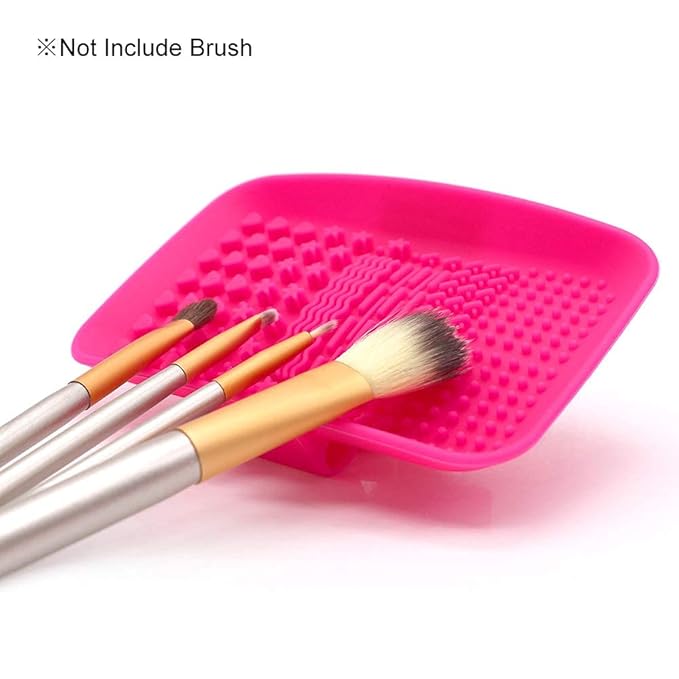 KINGZHUO Makeup Brush Cleaner Pad Cosmetic Brush Cleaning Mat Portable Washing Tool Scrubber Brush Cleansing Pad Makeup Cleaning Mat