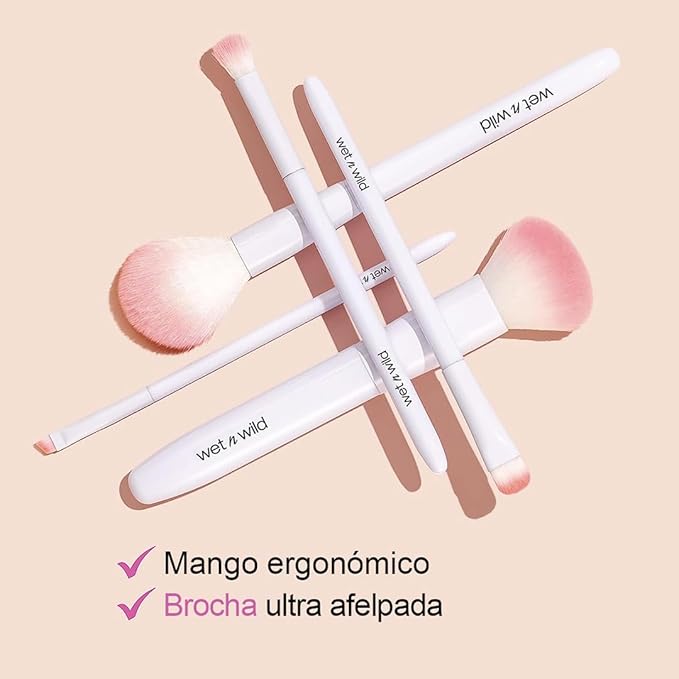 wet n wild Eyeshadow Brush,Precision Blending Application,Soft Synthetic Fibers,Ergonomic Handle for Comfortable Precision Control,(Pack of 2)