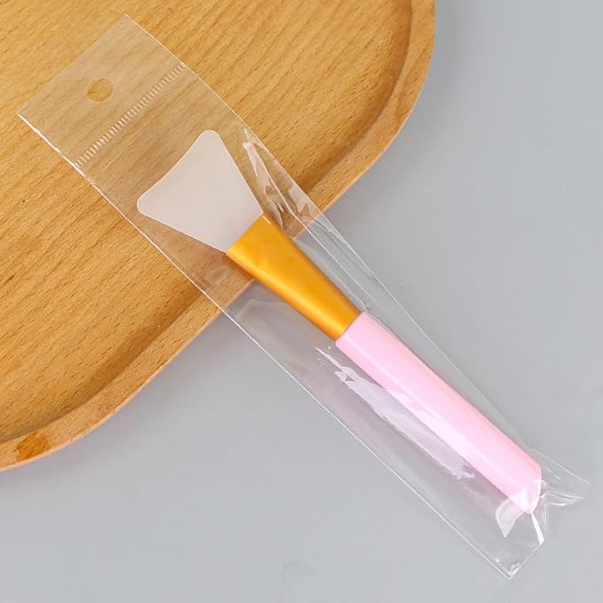 6 Pack Silicone Face Mask Makeup Brushes, Facial Mask Brush Spatulas, Skin Care Beauty Applicator Brush, Soft Cosmetic Mud Clay Gel Cream Powder Mask DIY Extractor Tool, White, Blue, Pink