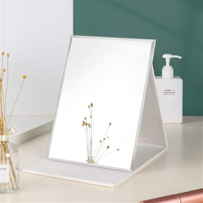 Zcooooool Super HD Large Portable Makeup Mirror Multi Stand Angle Handfree/Portable/Table Folding Mirror 8.27 x 5.9 Inches