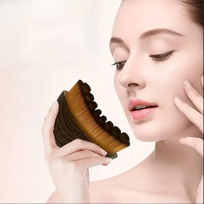 Lymphatic Contour Face Brush for Facial Massage, Rejuvenating & Depuffing - Manual Gua Sha Alternative for Jawline Lifting, Eye Bags, Double Chin & Neck Care(2Pcs)