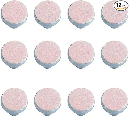 12 Pieces Baby Nail File Pads Nail Trimmer Replacement Pads Electric Baby Nail Grinding Heads for Standard Electric Kid Nail Trimmer Suits to 0-3 Months Newborn Infant Toddler (Pink)
