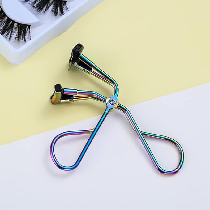 HomeSoGood 4 Pcs Eyelash Curler with Refill Pads,Segmented Eyelash Curler, Mini Lash Curler Makeup Tools