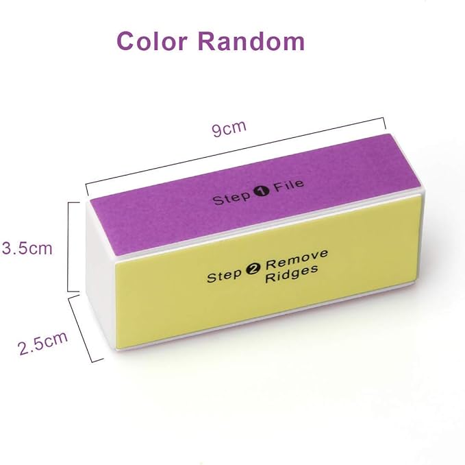 10PCS Nail Buffer Block, AHIER 4 Way Colorful Buffing Block Shine Polisher Nail Buffing File Manicure File Sanding Files
