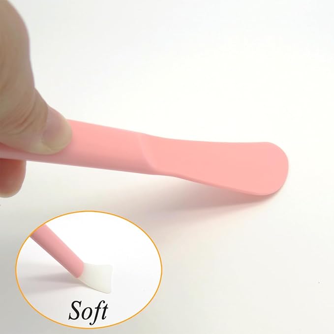 15 Pack Cosmetic Face Maks Spatulas, Reusable Silicone Beauty Brush for Cream, Craft, Gel, Clay, Mud, Makeup Spoon, Multipurpose Applicator Scraper for Mixing, Skincare, Waxing, Facial Mask