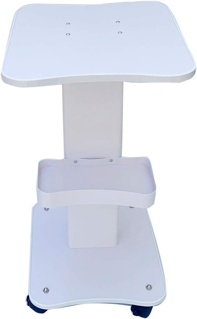 Esthetician Beauty Salon Trolley Cart with Wheels, Salon Spa Trolley Stand, 3 Tier Esthetician Machine Rolling Cart for Beauty Instrument Storage
