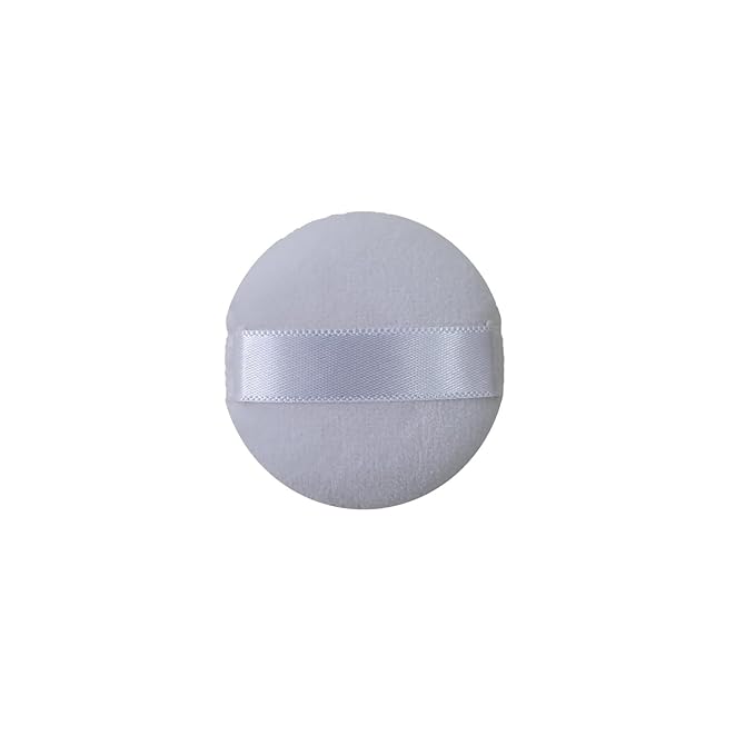 FADETTE Soft Microfiber Small Powder Puff 12 Pcs - 1.75in Diameter x 1.5in Diameter Powder Pact Makeup Sponges for Powder Beauty Gifts for Women Beauty Blender Sponge (Small) (White)