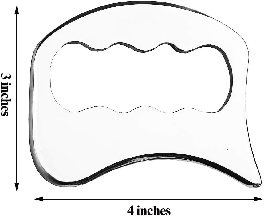 Stainless Steel Gua Sha Tools-Massage Scraping Tool for Soft Tissue Mobilization,Physical Therapy for Back, Legs, Arms