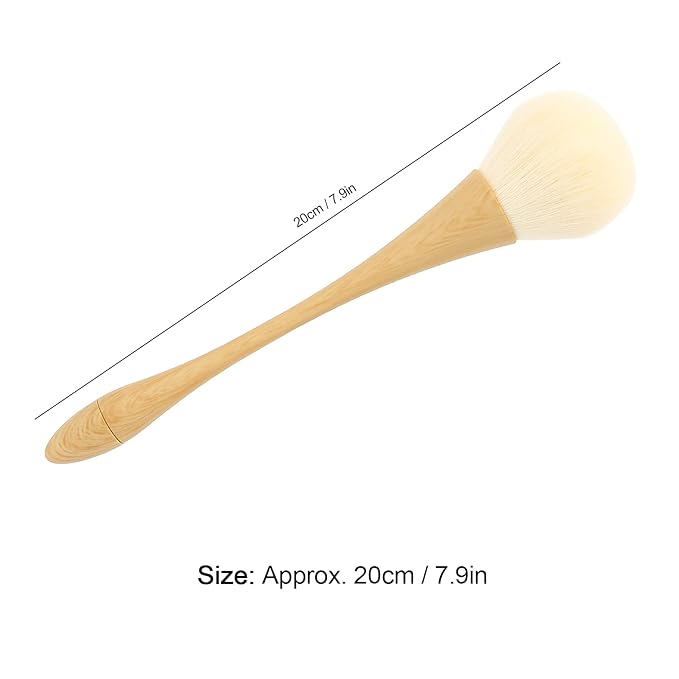 FILFEEL Nail Dust Brush, Nylon Hair Nail Cleaning Brushes, Blush Brush Makeup Tool, Nail Dusting Brush With Wooden Handle