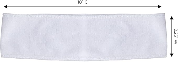ForPro Professional Collection Stretch Headbands - Moisture Absorbent Disposable Spa - 2.25” W x 18” C - 48-Count
