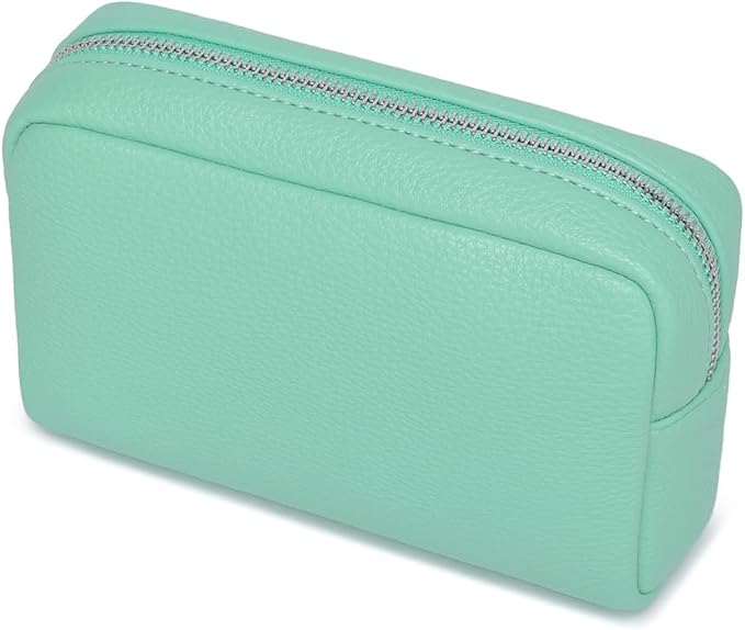 Makeup Bag Large Capacity Women's Classic Black Wash Bag Adjustable Partition Wash Brush and Cosmetic Carrying Bag (Light green)