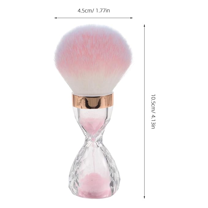 Nail Dust Brush Large Soft Bristle Cleaning Brush for Nail Art and Makeup Powder Removal Portable Manicure Tool