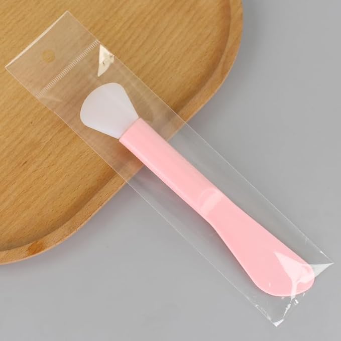 6 Pack Cosmetic Spatulas, Soft Silicone Spoon Scooper Extractor Tool for DIY Facial Mask Stick, Face Cream, Serum, Mud, Crafts, Makeup Applicator Brush for Mixing, Skincare, Sampling, Waxing