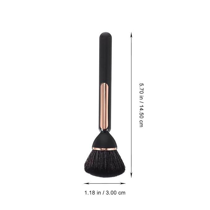 Portable Nail Dust Brush Multi-Function Makeup Brush for Loose Powder and Manicure Cleaning with Comfortable Wear-Resistant Handle 5.7 Inch