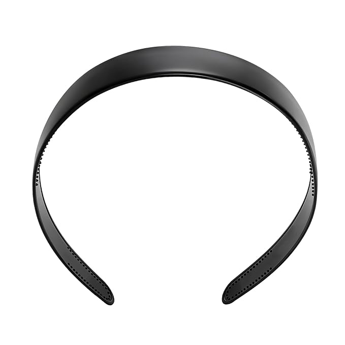 SOUJOY 40 Pcs Black Plastic Headbands, 1 Inch Plain Headbands for Crafts, Headband with Teeth for Women Girls, DIY hair accessories for Halloween Christmas Holiday Party Celebration