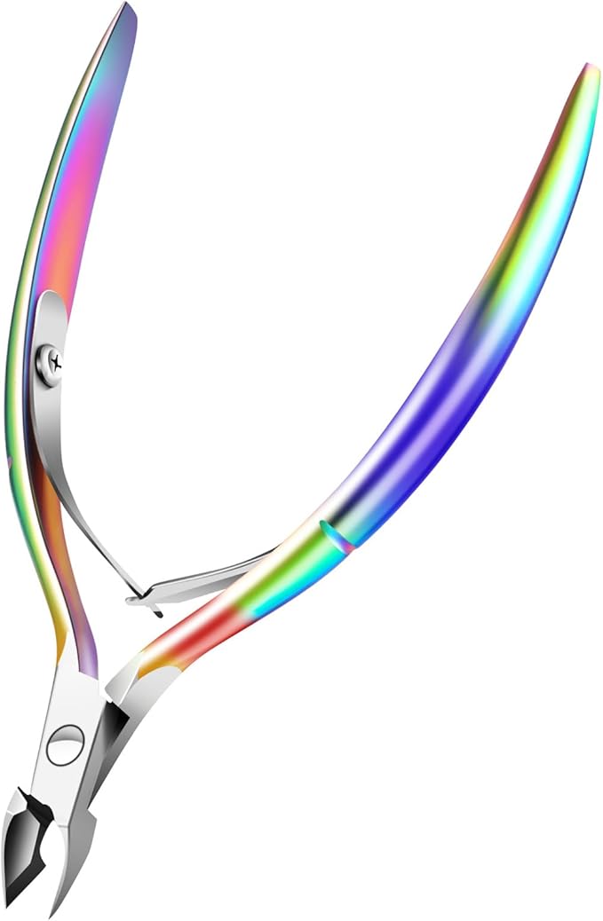 Cuticle Trimmer Cuticle Nippers, Durable Cuticle Cutter, Salon Toe Nail Cuticle Clippers, Stainless Steel Cuticle Remover Cuticle Scissor, Pedicure Manicure Tools for Fingernails and Toenails