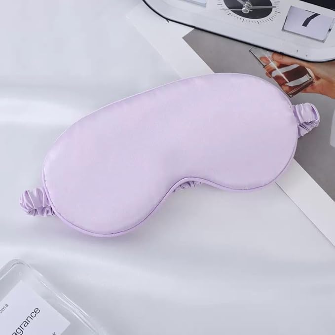 Heatless Curls Overnight Hair Curlers with Satin Pillowcase for Hair and Skin Queen Set, Sleeping Bonnet Eye Mask and Face Massager, 12pcs Hair Styling Tools Set for Sleeping(Purple)