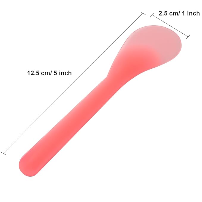200 Pack Large Cosmetic Spatulas 5 Inch Plastic Makeup Spatulas Disposable Facial Skincare Face Mask Applicators (Mixed Colors)
