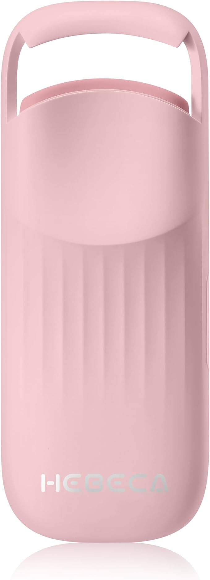 Heated Eyelash Curler Innovative, QuickCurl 2S Heat Up, Naturally Lash Curler 70°C/85°C Adjustable Heat, Safe Food-Grade Silicone, 600mAh Battery Portable Size for Travel (Pink)