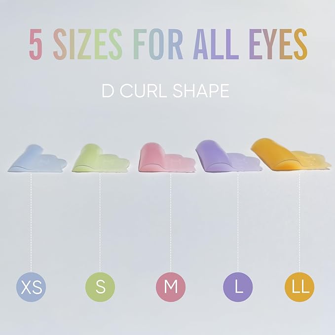 Libeauty Lash Lift Pads Crown Reusable Silicon Eyelash Lift Shield Lash Perm Rod Lash Lifting Shield DIY Use at Home or Salon Lash Perming Tool