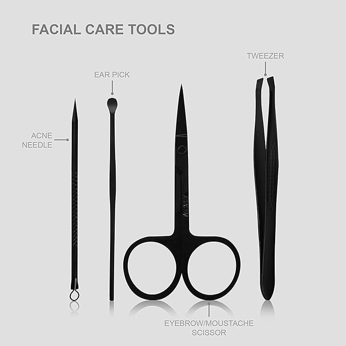 Utopia Care Manicure Kit for Women and Men, Manicure Set with Nail Clippers, Nail Kit Includes Fingernail & Toenail Clippers,16Pcs Pedicure Kit Stocking Stuffers with Travel Case, Yellow