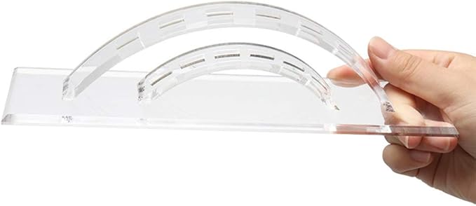 esowemsn 1PC 6 Holes Acrylic Tweezers Stand Holder Eyelash Extension Storage Rack Eyelash Tweezer Collecting Displaying Shelf Eyelashes Extension Supplies Accessories
