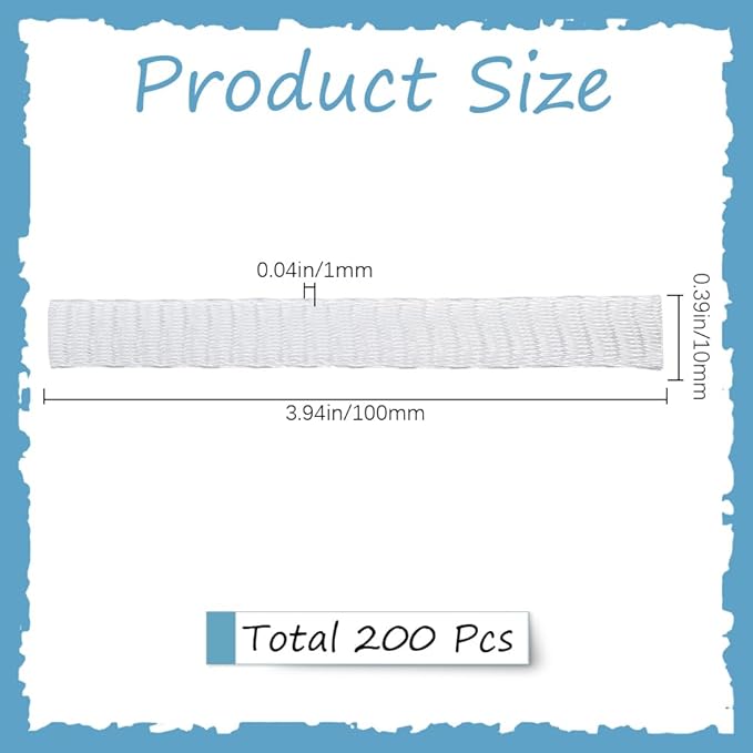 GORGECRAFT 200Pcs Makeup Brush Net Pen Guard Protector Reusable Net Thread Spool Savers Expandable Mesh Cover Plastic Sewin Thread Netting Machine Embroidery Net for Eyeshadow Brush Sewing, White