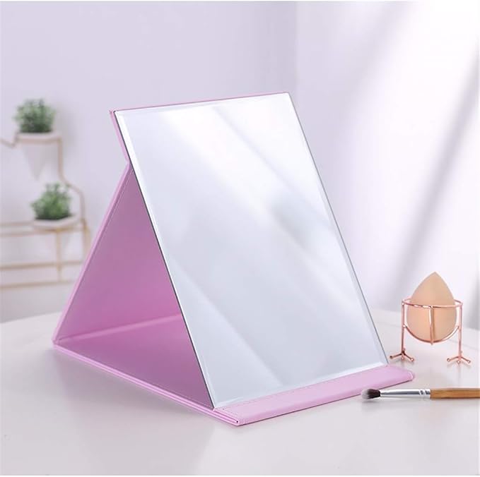 Zcooooool Large Portable Super HD Mirror - Multi Stand Angle Hand Free/Handheld/Tabletop Foldable 10x7 Inch