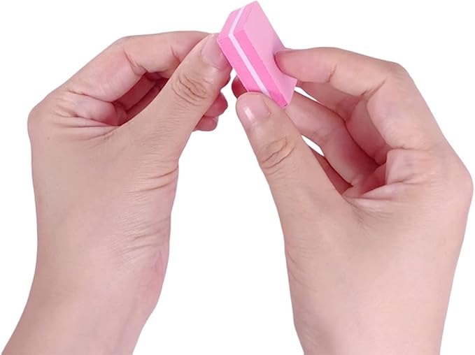 Nail Buffers (100 Pack), Mini Buffer Block Nail File for Acrylic and Natural Nails, 100/180 Grit Nail Buffer Block Bulk Buffing Blocks for Nail Buff Professional Manicure File Blocks Set Hot Pink