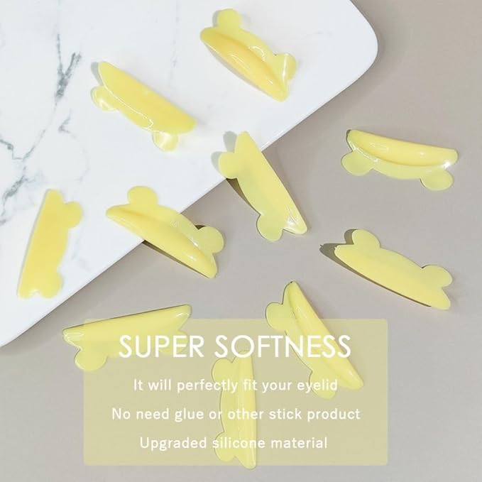 Libeauty Lash Lift Pads - Reusable Silicon Eyelash Lift Shield - DIY Use at Home or Salon - Lash Perming Tool