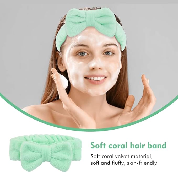 Lawie 15 Colors Pack Coral Fleece Fluffy Wide Headbands for Women Yoga Sports Spa Makeup Hair Holder Wraps for Washing Face Large Hair Bows Bands for Teens Girl
