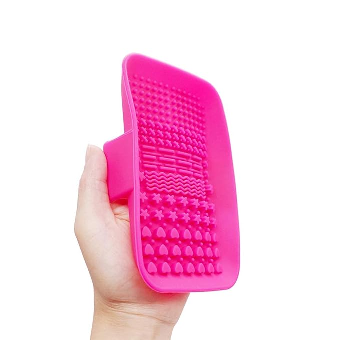 KINGZHUO Makeup Brush Cleaner Pad Cosmetic Brush Cleaning Mat Portable Washing Tool Scrubber Brush Cleansing Pad Makeup Cleaning Mat
