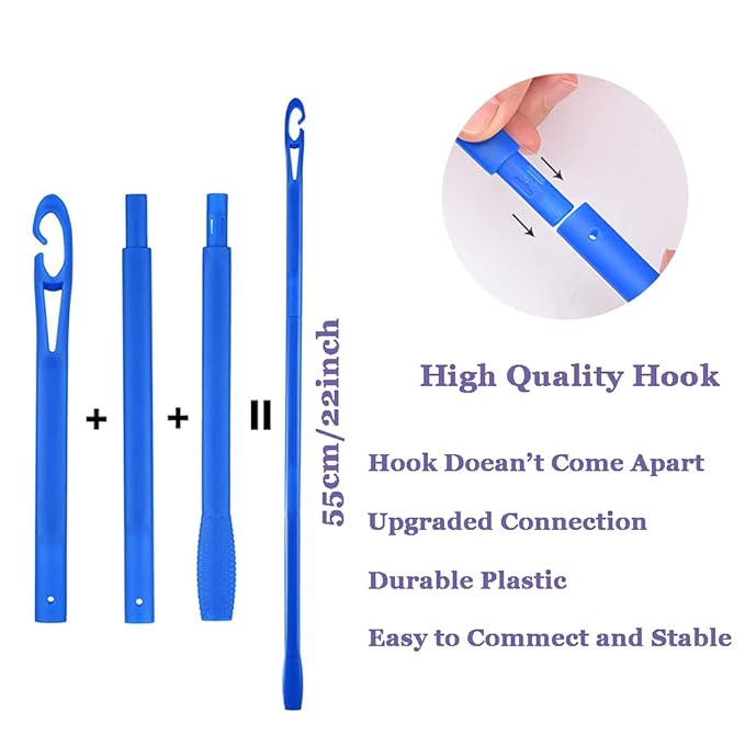 40pcs Heatless Spiral Hair Rollers with Styling Hooks, 22inch/55cm, No Heat Damage, DIY Kit for Long & Medium Hair