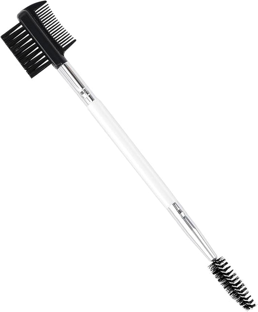 3 Head Eyebrow Eyelash Shaper Eyelash Comb Double Head Brush Makeup Grooming Tool cosmetic with 3 Different Spoolie Brushes for Separating Lashes, Eliminating Mascara Clumps, Grooming and Shaping Brow