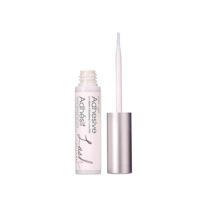 KISS Lash Couture, Lash Glue, Super Strong Strip Lash Adhesive, White, Includes Lash Adhesive, Long Lasting Wear, Can Be Used with Strip Lashes and Lash Clusters (Pack of 2), Clear