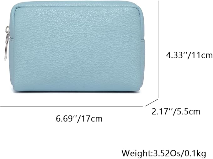 Makeup Bag Large Capacity Women's Classic Black Wash Bag Adjustable Partition Wash Brush and Cosmetic Carrying Bag (Phthalocyanine blue)