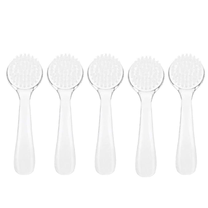 5Pcs Soft Nail Dust Cleaning Brush, Nail Nail Dust Brush Nail Brushes Manicure Diy Tool For For Salon And Home(White)