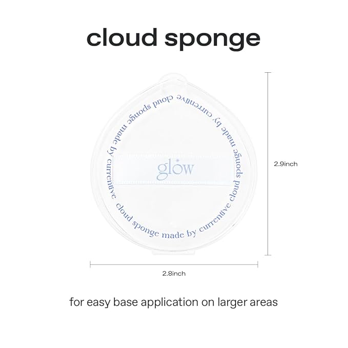 glow cloud sponge 3EA | featuring skin-friendly rubycell | puff-shaped sponge that effortlessly simplifies makeup application, perfect makeup sponge for quick and even application, 0.13 lbs