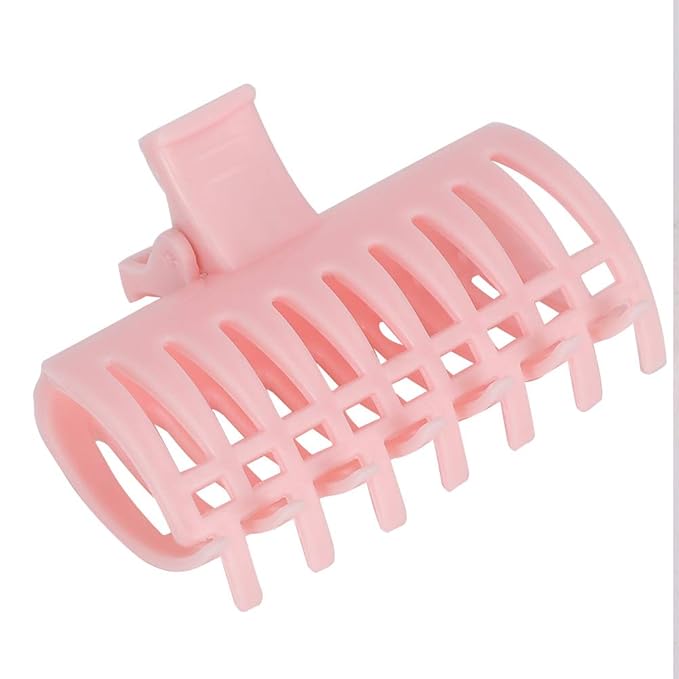 Hot Roller Clips Roller 15Pcs, Hair Curler Claw Clips Fixing Clamp Set, Plastic Reusable Hair Styling Curling Clips for Women Girls Hair Section Styling 1.97x2.56 Inches()