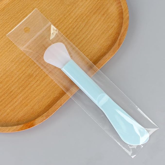 6 Pack Cosmetic Spatulas, Soft Silicone Spoon Scooper Extractor Tool for DIY Facial Mask Stick, Face Cream, Serum, Mud, Crafts, Makeup Applicator Brush for Mixing, Skincare, Sampling, Waxing