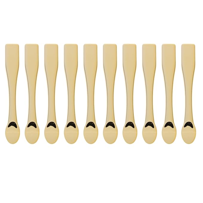10Pcs Facial Mask Spoons Abs Cosmetic Cream Spatulas Mini Skincare Tools for Even Application Mixing Sampling Eye Cream