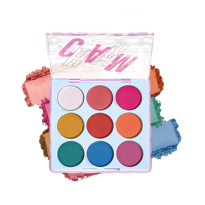 High Pigment 9-Color Rainbow Nude Brown Eyeshadow Palette–Matte, Shimmer & Glitter Shades Eye Shadow Kit,Long-Lasting Warm Neutrals for Soft Glam&Daily Wear,Blendable Travel-Friendly